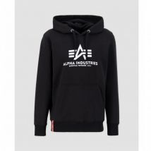 Sudadera con Capucha Basic Hoody, Marca Alpha Industries, Variedad de color y talla, Para Hombre