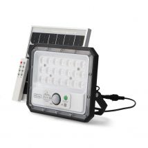 LEDSTOREPLUS Foco Proyector LED Solar ECO Profesional 50W IP66 con Sensor Crepuscular / Movimiento con Control Remoto