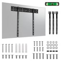 Maclean MC-123 Soporte de pared ultrafino para TV de 40 a 85 pulgadas |   VESA hasta 600x400 |   Capacidad hasta 80 kg |   Diseño Minimalista |   Acero con Recubrimiento en Polvo |   Kit de montaje