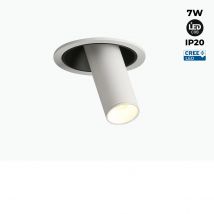 Barcelona LED Foco LED empotrable orientable "ALAI" - Zoom - 100mm - 2800K - LED COB - chip Cree - 7W