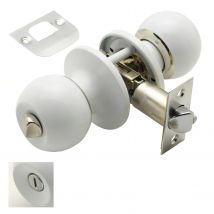 SANCO STORE - WOLFPACK LINEA PROFESIONAL Pomo Puerta Wolfpack Con Condena Blanco Para Baño