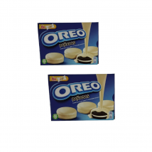 GALLETAS OREOS BAÑADAS EN CHOCOLATE BLANCO - COBERTURA CON SABOR A CHOCOLATE BLANCO  - PACK DE 2 - 246 G