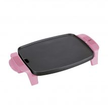 Jata Plancha de asar eléctrica de 28 x 22 cm, ideal para 2 personas. 1000W. Antiadherente. Fabricada