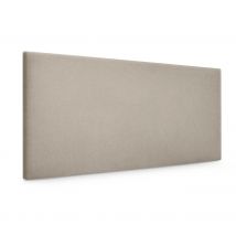 DHOME Cabecero de Polipiel o Tela AQUALINE Liso Cabeceros Cabezal Tapizado Cama Lujo (Beige Tela)