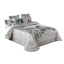 JVR - Colcha Bouti modelo SURF  - Tejido 100% Algodón - Estampado digital - Cama 80/90/105/135/150 - Fabricado en España