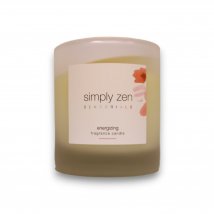 Vela aromática Simply Zen Sensorials Energizing, fragancia revitalizante y fresca, 240 g, diseño elegante para crear ambientes energizantes y relajantes