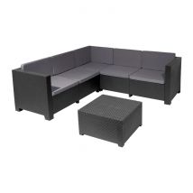 SP Berner SHAF - Set De Jardín OASIS- Conjunto Para Exterior en Color Grafito