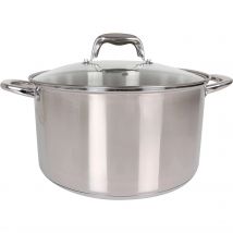 Quttin - Olla de Acero 28cm Colección New Caesar - Apta para Inducción - Alta Durabilidad y Resistencia - Diseño Ergonómico - Compatible con Todo Tipo de Cocinas