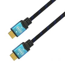 AISENS - able, HDMI, 2.0, Premium alta velocidad / HEC, 4k@60 Hz, 18 Gbps, A/M-A/M, Negro/Azul, 10 m A120-0360