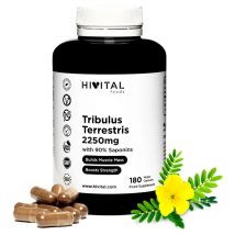 Tribulus Terrestris 2250 mg. 180 cápsulas veganas para 2 meses de tratamiento. Hivital