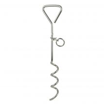 COTTECOTA-Anclaje en Espiral para Correa de Perro Estaca para Sujetar Perros en Jardin 8 x H 40 cm Estaca En Espiral Antioxidante Amarre para Perros con Anillo Resistente para Patio al Aire Libre y