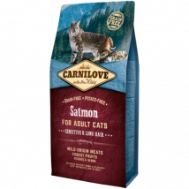 Carnilove Feline Adult Salmon Sensitive & Long Hair 6 Kg
