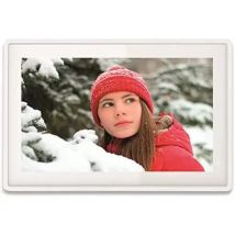 Denver PFF-1021WHITE Marco fotográfico digital Blanco 25,6 cm (10,1") Pantalla táctil Wifi