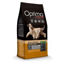 Pienso Optima Nova Adult Medium Grain Free 12kg con Pollo, Comida sin cereales para perros