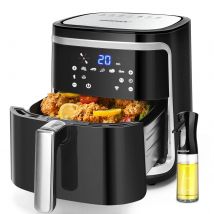 AIGOSTAR Freidora de Aire sin Aceite 7L,1900W, Inteligente. Conexión Wifi.Pantalla LED táctil, 7