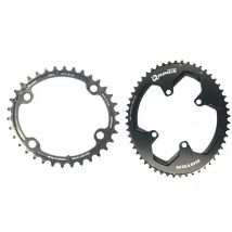ROTOR | Plato Q-Ring BCD110x4 2x - Los platos ovalados Q RINGS BCD110x4 son compatibles con las ALDHU 3D+, las bielas más ligeras de ROTOR, pero también se pueden montar en las bielas Shimano® de BCD