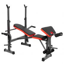 ALLINLIFE Banco Musculacion Plegable Banco De Entrenamiento Banco De Pesas Y Abdominales Resistente Banca Gimnasio En Casa Carga Máxima De 300 Kg