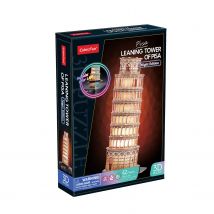 Puzzle 3D - Torre de Pisa Led | Puzzle 3D Regalo Niño 8 Años | Puzzle 3D Adultos Y Puzzle 3D Niños | Maquetas para Montar Niños | Maquetas para Construir Adultos | Puzzles 3D | 42 Piezas