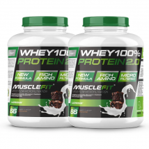 Pack 2 x Whey 100% Protein 2kg - MuscleFit│MUSCLECULT│Incremento de masa muscular│Proteína│Mas musculo