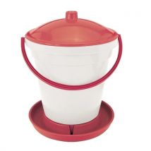 KERBL Bebedero de Cubo para Aves, Sin Patas de Apoyo, Con Asa, 18 Litros