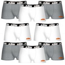 Set de 8 calzoncillos bóxer ktm  blanco y gris claro