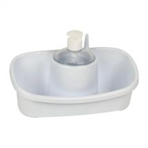 Cofan | Estropajero con dosificador | Varios colores | Accesorio de cocina multiusos | Color Blanco Beige y Gris | Pack de 6 unidades