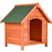 Tectake - Caseta para perros Bailey | El tejado puede abrirse para un limpieza más fácil | Madera
