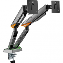 AISENS Soporte de Mesa Gaming DT38TSRRGB-349 RGB Giratorio Inclinable 17-38? 16 kilos
