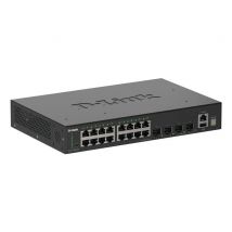 D-Link DGS-1530-20/E switch Gestionado L2 Gigabit Ethernet (10/100/1000) Negro