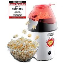 Máquina de Palomitas de Maíz Russell Hobbs [ganadora de la Prueba] Fiesta (sin Grasa Ni Aceite, Incluye Cuchara Medidora de Maíz) - ¡Prepara Palomitas Rápidas y Saludables!
