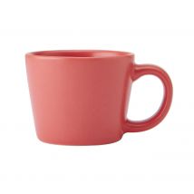 Taza de espresso de cerámica La cafetière, taza de café de cerámica duradera, 65 ml, roja