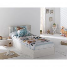 JVR - Edredón Ajustable modelo MUSIC - Tejido 100% Algodón - Estampado digital - Cama 80/90/105/135/150 - Fabricado en España