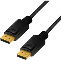 Cable Displayport 1.4 Logilink 3m Negro - Alta Calidad
