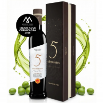 5 Elementos Gran Selección Aceite de Oliva Virgen Extra Cornicabra 500ml | Mejor AOVE Cornicabra con DOP Montes de Toledo | AOVE de Nueva Cosecha Extracción en Frío