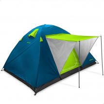 Aktive Camping - Tienda de campaña iglú, 240x210x130 cm, para 4 personas, con doble techo, peso 3 kg, de fibra de vidrio, fácil montaje, con bolsa de transporte, con ventilación
