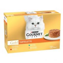 Purina Gourmet Gold Tartelette Pack Multivariedad Gato Latas 12 x 85 gr