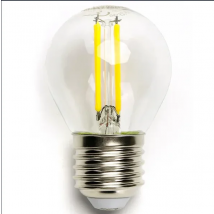 Bombilla de filamento LED (transparente) C45 E27 4W