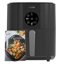Azorex Freidora Sin Aceite 5,5L 1350W con Pantalla táctil 6 programas 80-200 Negro