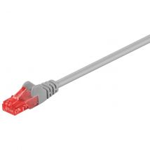 Latiguillo RJ45 Cat6 UTP CCA 1,5m GRIS Goobay - Alta Velocidad de Transmisión