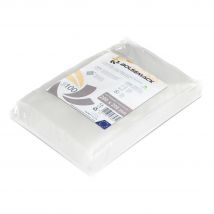 Bolsemack Bolsa gofrada envasado al vacio 200x200 mm. (20x20 cm.) 100 uds. Bolsas de vacío para alimentos Compatibles con todo tipo de envasadora al vacío doméstica Aptas para cocina sous vide Sin BPA