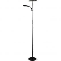 BEL AIR HOME - Lámpara de Pie Led 15W+10W Lagos 4000K, Diseño Moderno en Metal, Altura 174cm