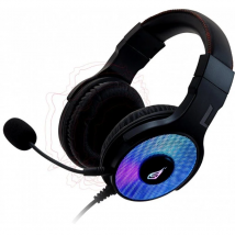 Auriculares gaming con micrófono surefire harrier 360/ usb/ negros