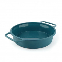 MasterChef MCA-TARAP Molde de Cocina Redondo Profesional de Silicona reforzado de Acero Antiadherente Azul Pavo