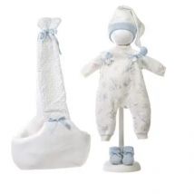 Llorens Set Vestido Muñeca 42 cm y Complemento Portabebe Azul ref. V9-74005