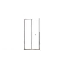 AICA Mampara de Ducha Frontal Plegable Perfil Cromado Vidrio Templado 5mm (760-800)x1850mm