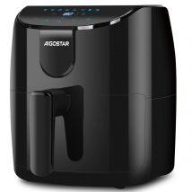 AIGOSTAR Freidora de Aire de 4L, 1500W, Temporizador de 60 Minutos, Temperatura Ajustable de 40℃ a 200℃, Pantalla LED, Canasta Antiadherente.