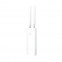 Cudy Módem Router 4G LTE Cat 4 para Exteriores Desbloqueado con Ranura SIM, AC1200 Wifi, IP65, Antenas Desmontables, Adaptador Poe Pasivo Incluido, Montaje en Poste o Pared, DDNS, VPN, Lt500-outdoor -