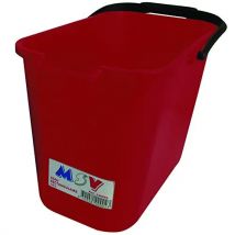 Cubo rectangular Valnet 14 litros en color rojo 18,5 x 22,5 x 26cm