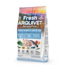 Pienso Semihumedo Light para Perros Mayores con Pavo y Pescado, Arquivet 2.5kg, 10kg