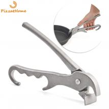 PizzAtHome Pizzagreifer für tiefe Pizzapfannen, robuster Greifer, Pfannenzange aus Aluminiumguss zum Ziehen von Hot Oven, Pizzapfanne, Geschirrtablett